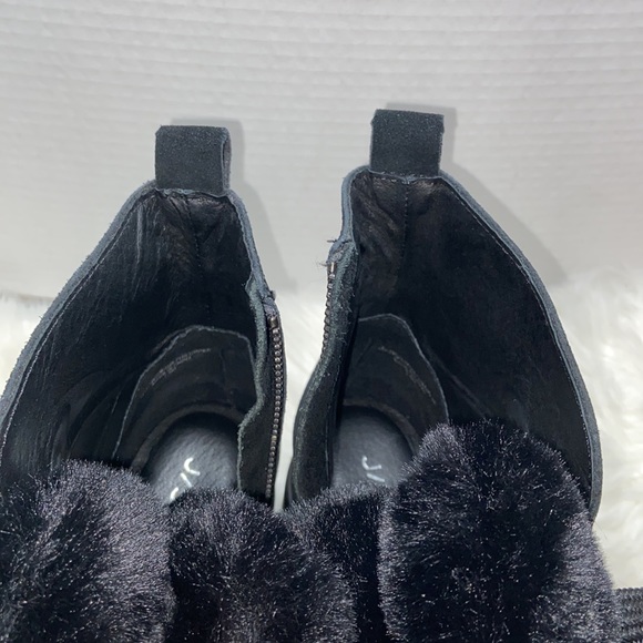 J SLIDES - WOMEN'S WHITNEY BOOTS - BLACK SUEDE SIZE 7.5M - Picture 13 of 17